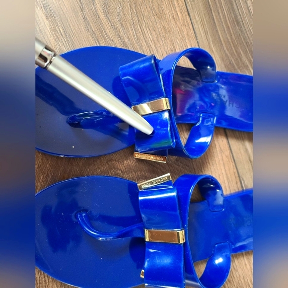 MK - blue sandals, size 5.5 -6 - Picture 4 of 15